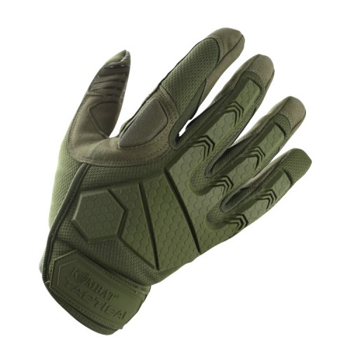 Kombat UK Alpha Tactical Gloves (OD), The Alpha Tactical Gloves will help you stay protected in the heat of it - durable design, ventilated to allow you to stay cool under pressure, whilst the suede/leather palm gives you the grip you need
